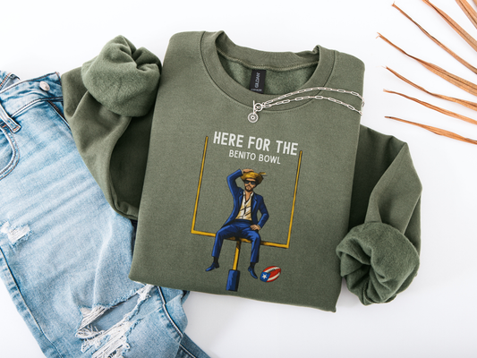 Vintage Benito Bowl Comfort Colors Sweatshirt: Puerto Rico Football - Bunny Bowl Shirt