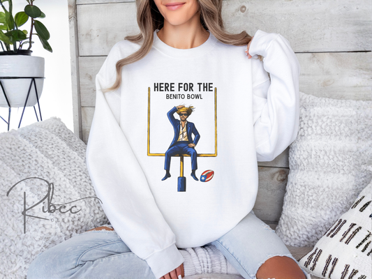 Vintage Benito Bowl Comfort Colors Sweatshirt: Puerto Rico Football - Bunny Bowl Shirt
