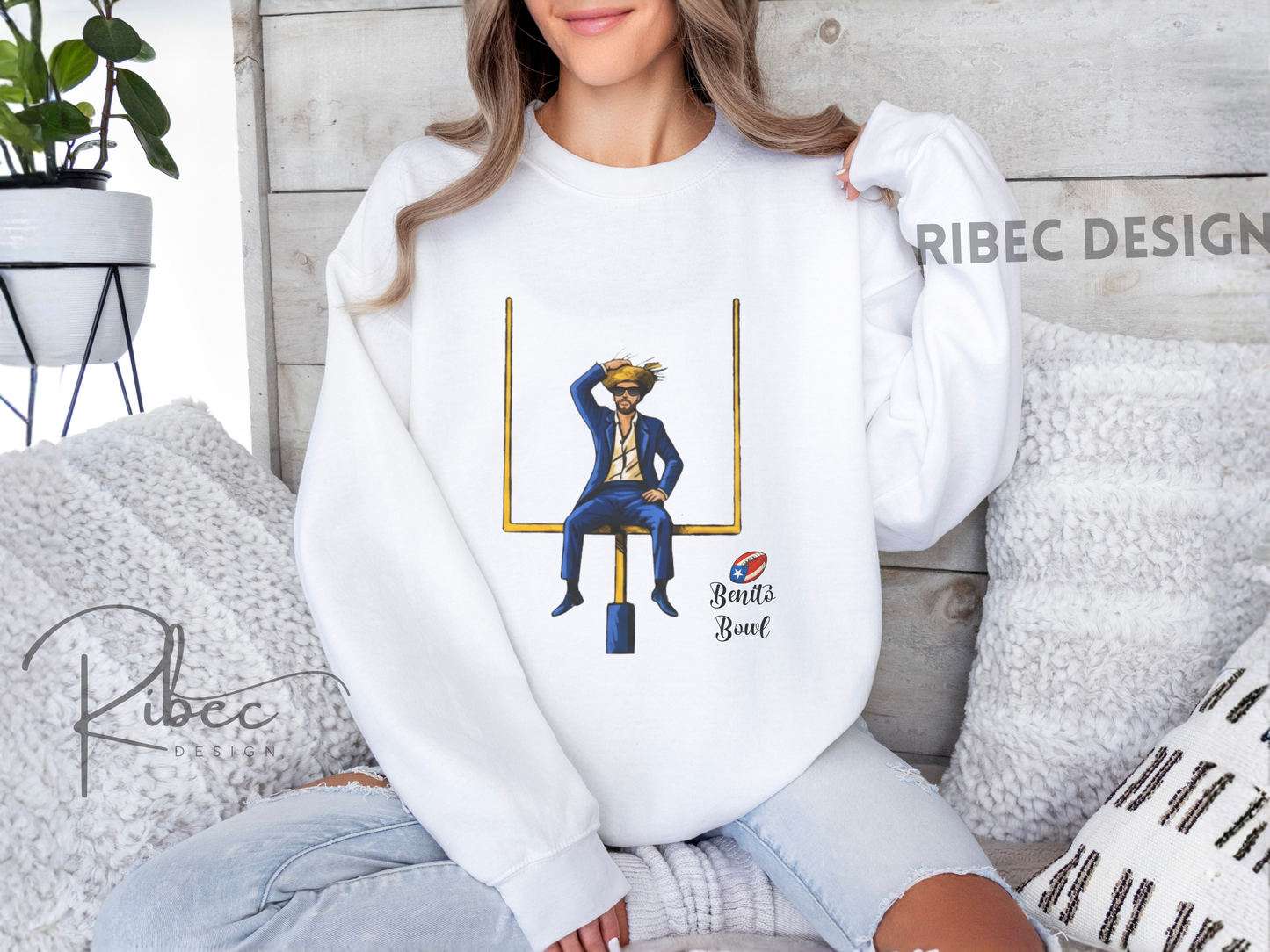 Sweatshirt - benito bowl Bunny Bowl Design